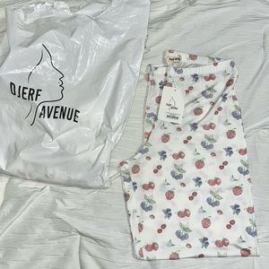 Djerf Avenue Go Slow Summer Berries Pajama Pant